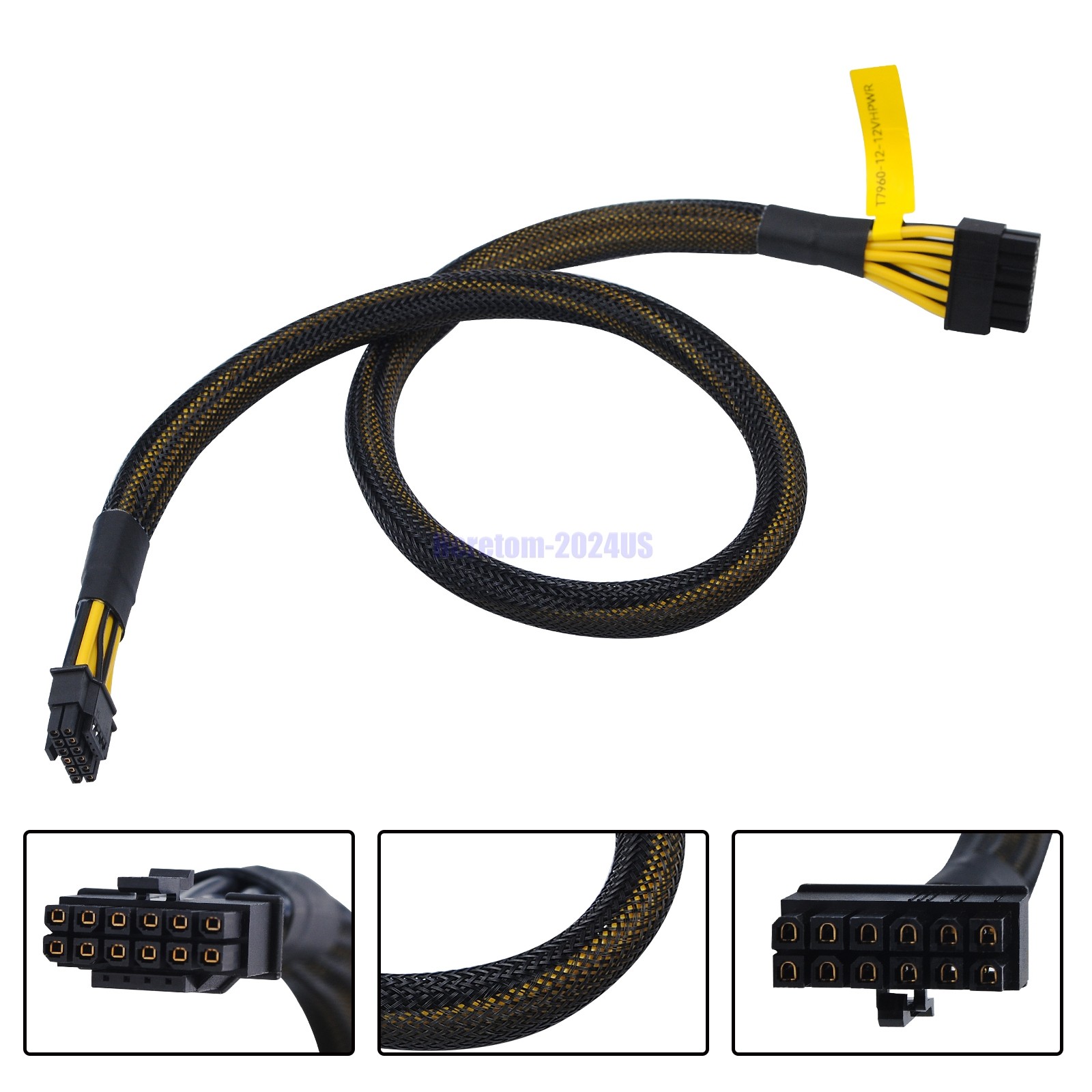60cm 12VHPWR 12 Pin to 16 Pin  Power Cable for DELL T7960 RTX 4090/4080 Founders