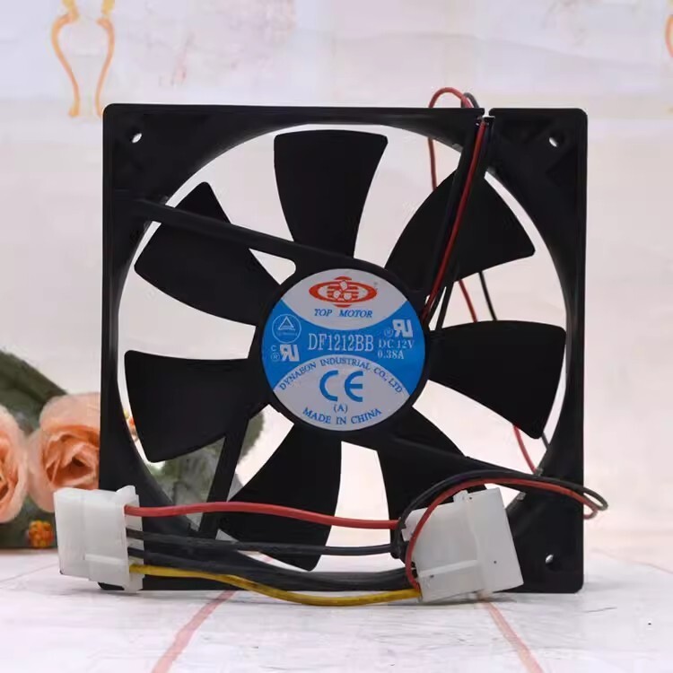 TOP MOTOR DF1212BB 12V 0.38A 12025 Large Airflow Cooling Fan