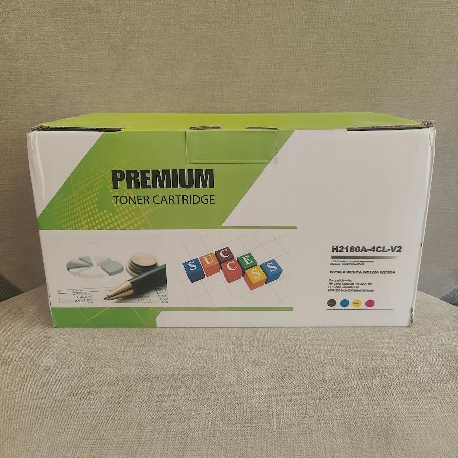 218A Toner Cartridge 4 Pack w/Chip 3201dw 3301fdw Compatible Replacement for HP