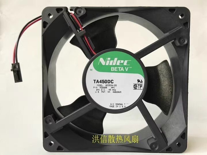 Nidec TA450DC B33534-55 12038 DC24V 0.45A 12CM 2-Pin Inverter Cooling Fan