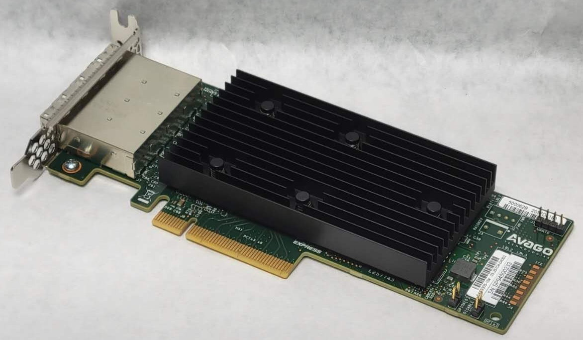 Dell AVAGO SAS 9305-16e 16-Port 12Gb/s SAS/SATA PCIe HBA 0VYM4 Low Profile