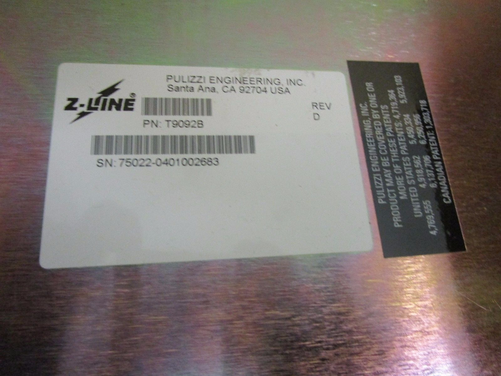 Pulizzi Engineering Z-Line Power Controller, Model: T9092B. Unused Open Box 