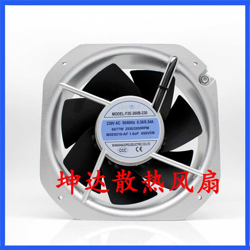 Qty:1pc micrograph cabinet inverter cooling fan F2E-260B-230 22580 AC230V