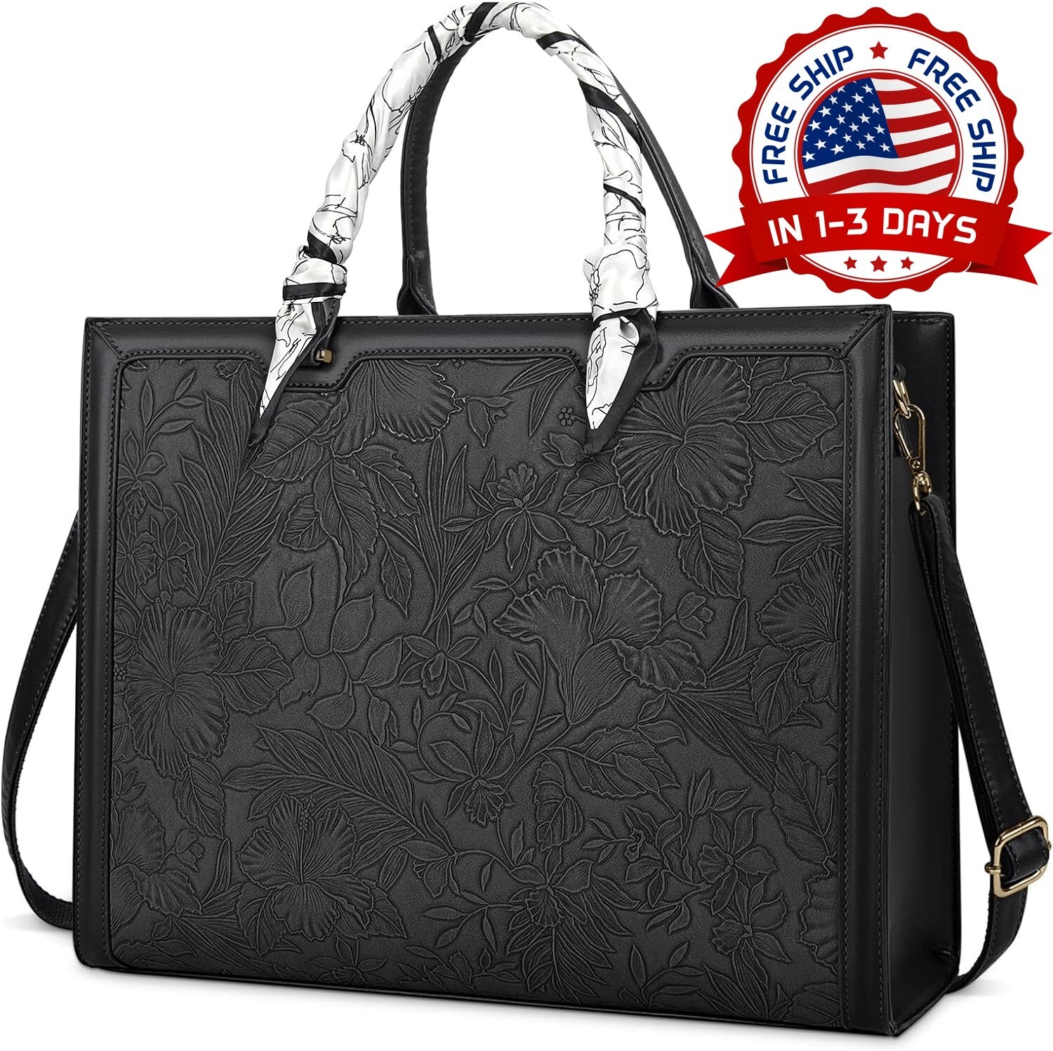 Maletín De Hombro Con Bolsa Para Computadora Portátil De 15.6" Business Office