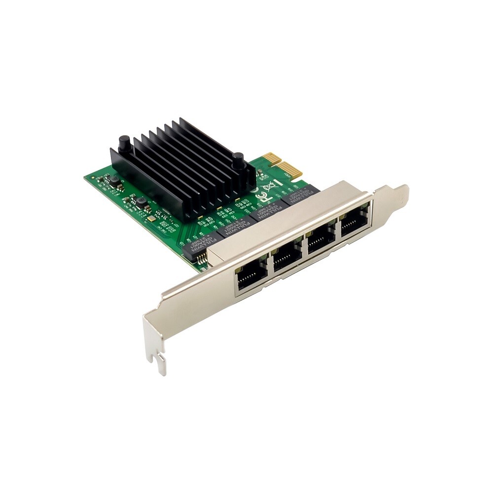 X-MEDIA XM-NA3840 | 4-Port 10/100/1000Mbps Gigabit PCI Express PCIe Network Card