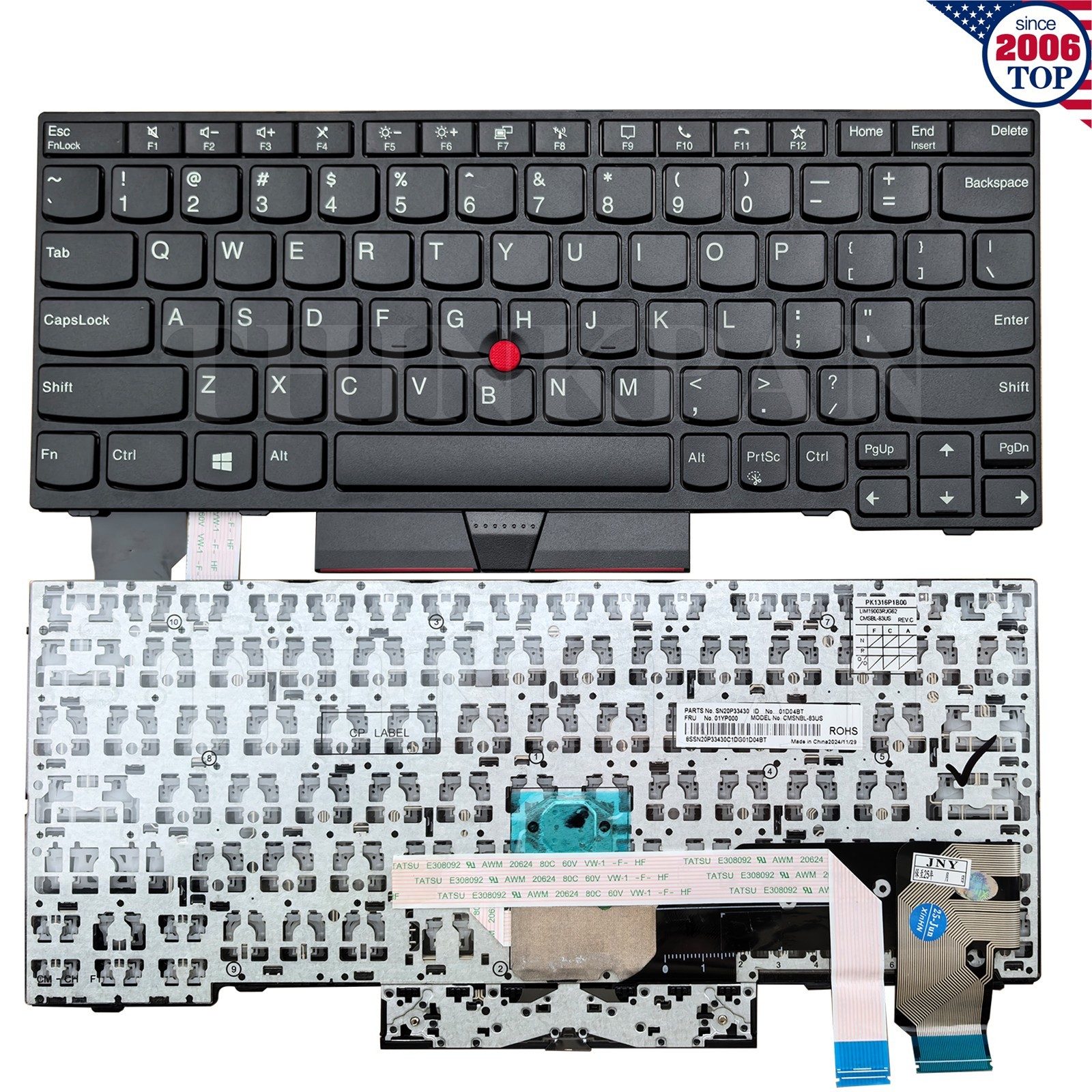New US Non-Backlit Keyboard for Lenovo ThinkPad X13 Gen1 L13 Gen2 L13 Yoga Gen2