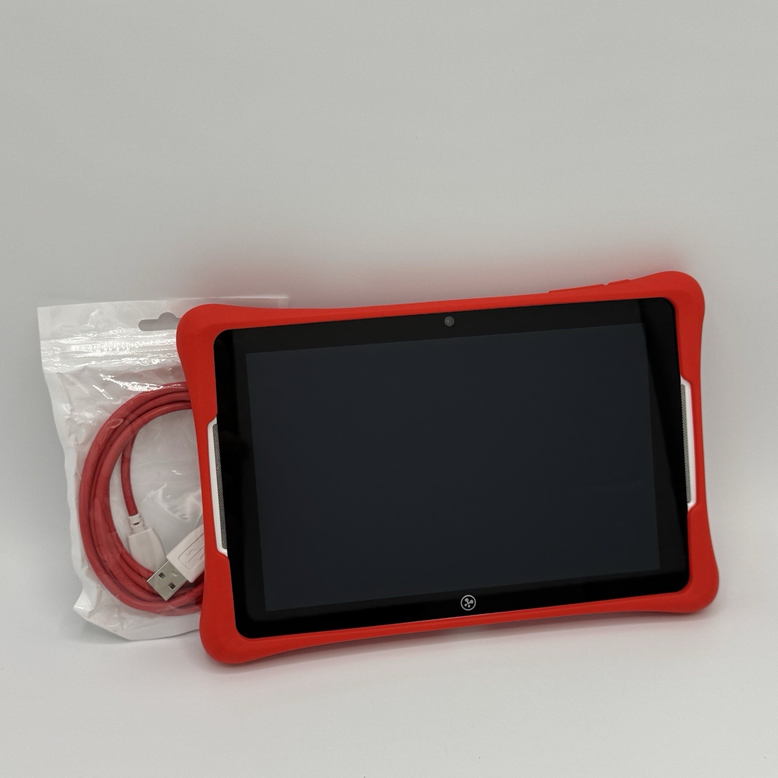 Nabi Elev-8 Kids Android Tablet Red Case & Charger Cord TESTED WORKS
