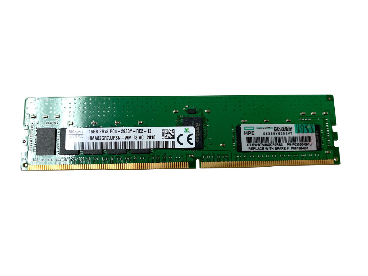 P00922-B21/P06188-001/P03050-091-HP 16GB (1*16GB) 2RX8 PC4-23400Y-R DDR4-2933MHZ