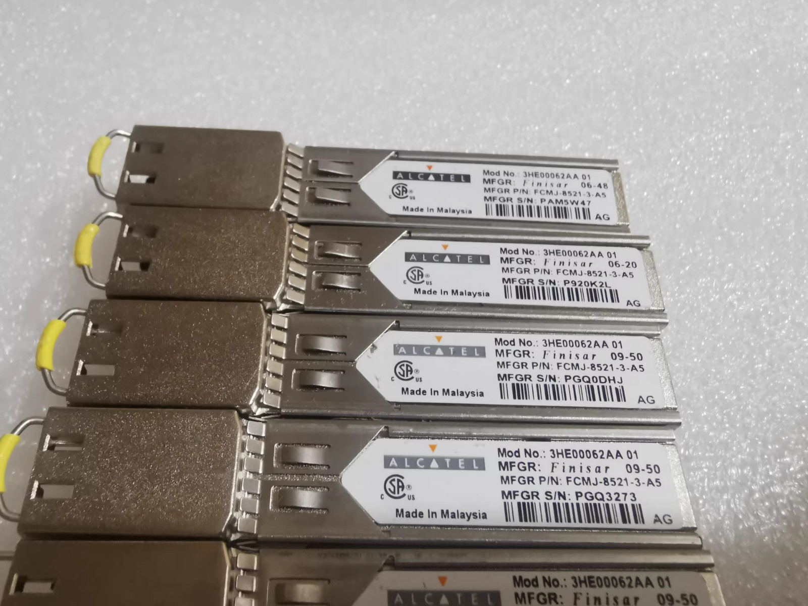 10pcs Alcatel-Lucent 3HE00062AA SFP-1G-T 1000BASE-T Copper RJ45 FCMJ-8521-3-A5