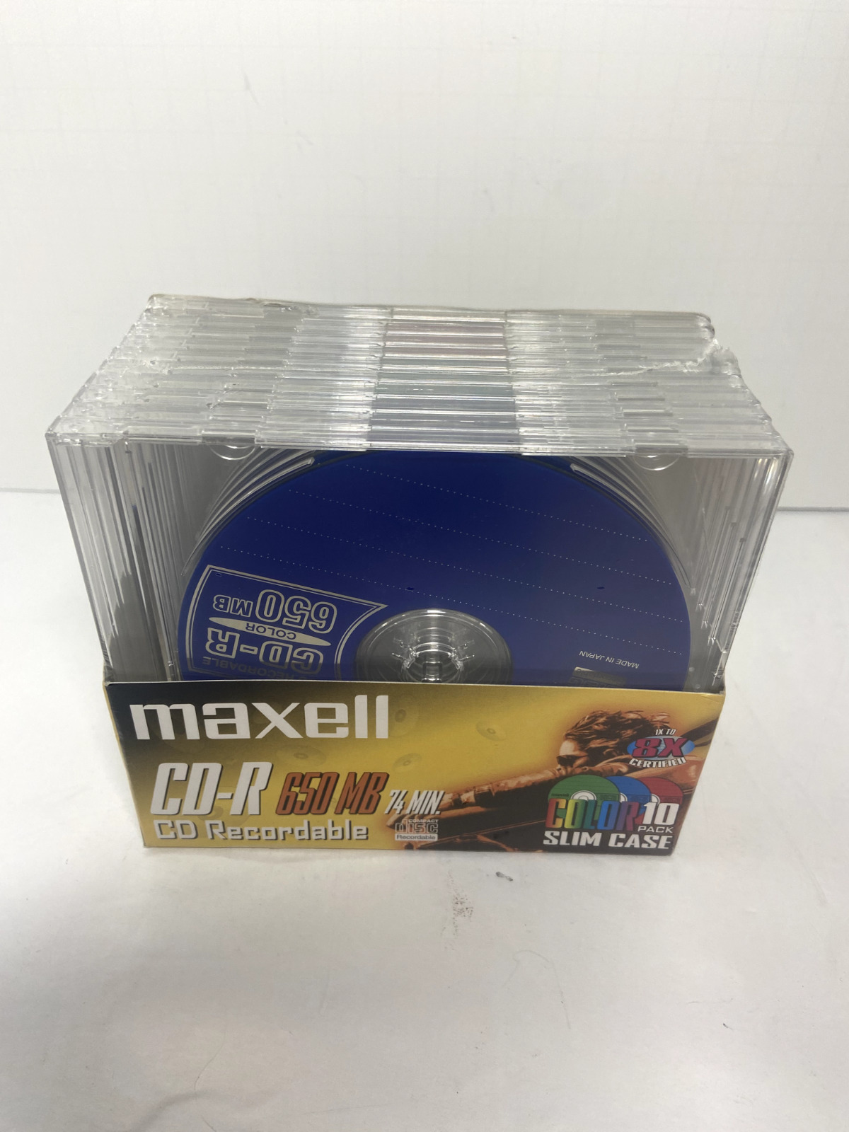 MAXELL CD-R74 650MB 74 Min. Recordable CD 10 Pack New