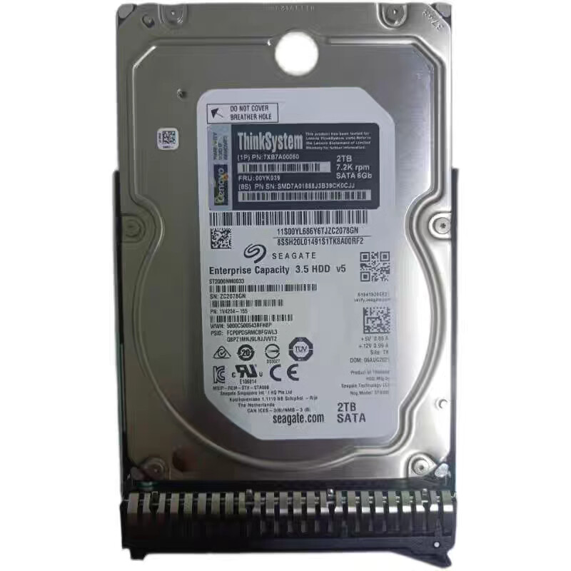 New Lenovo 7XB7A00050 00YK039 2TB 7200RPM 3.5" SATA Internal Hard Drive