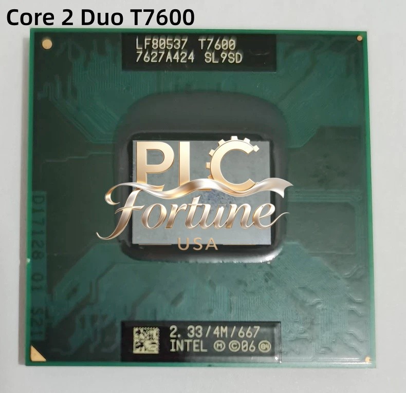 Used Intel Core 2 Duo T7600 Dual-Core 2.33GHz 4MB 667 MHz Socket M CPU Processor