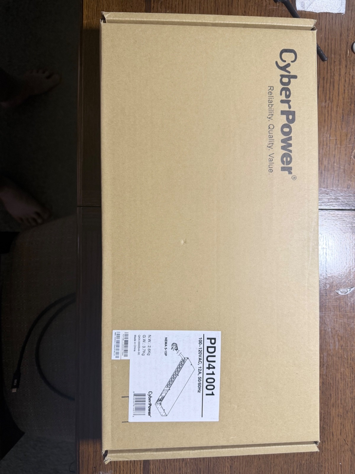 Cyberpower PDU41001 Rackmount Switched 8-outlet 120V 15A PDU Nema 5-15P