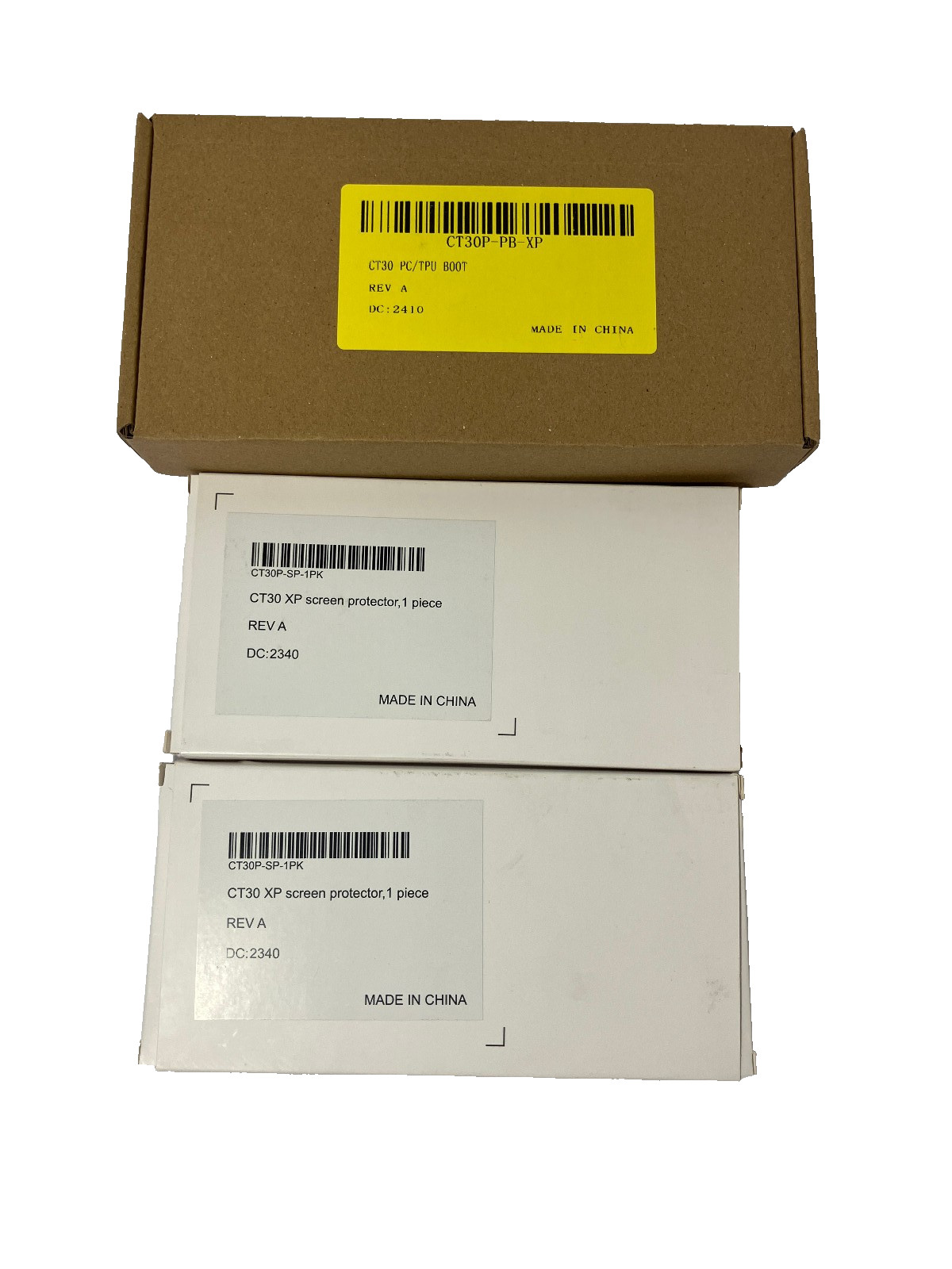 LOT of 2 Honeywell CT30P-SP-1PK CT30 XP Screen Protector + CT30 PC/TPU Boot NEW