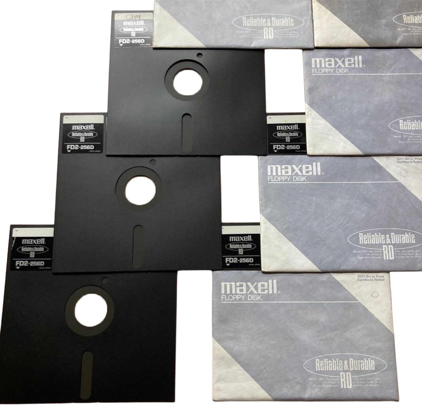 8 Inch Floppy Disk Lot 40 Pieces Maxell KAO JIC Vintage Media