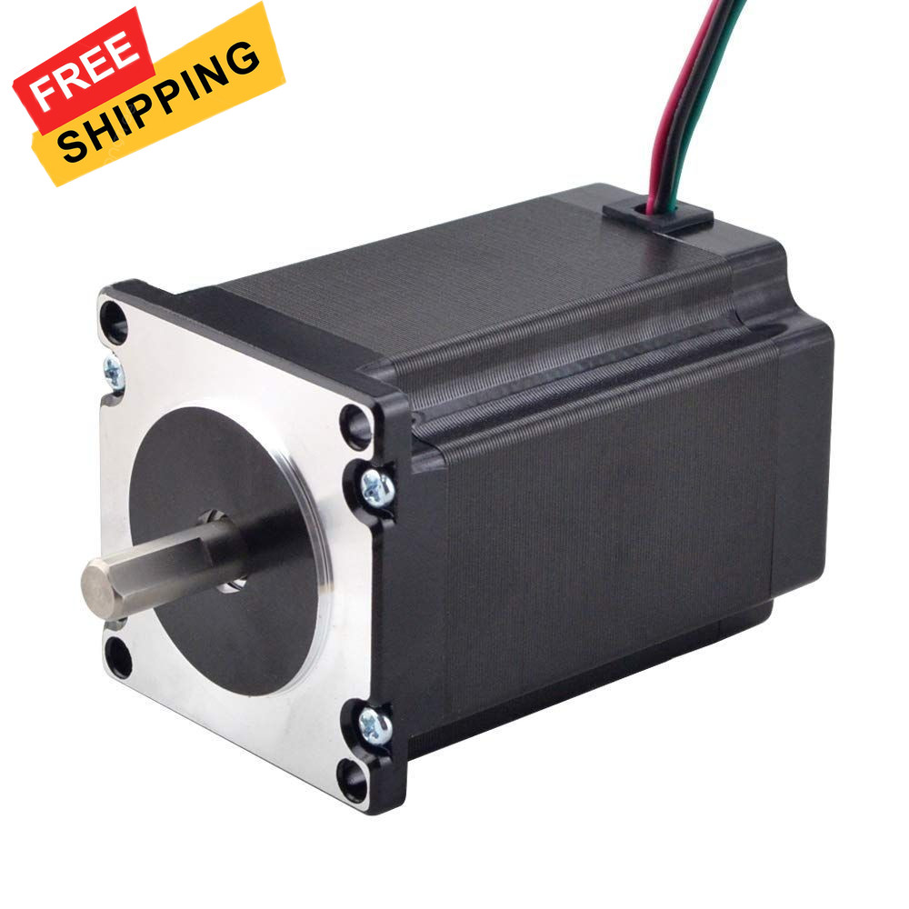 STEPPERONLINE Nema 23 Stepper Motor 2.4Nm(339.79oz.in) 4.0A 8mm Shaft... 