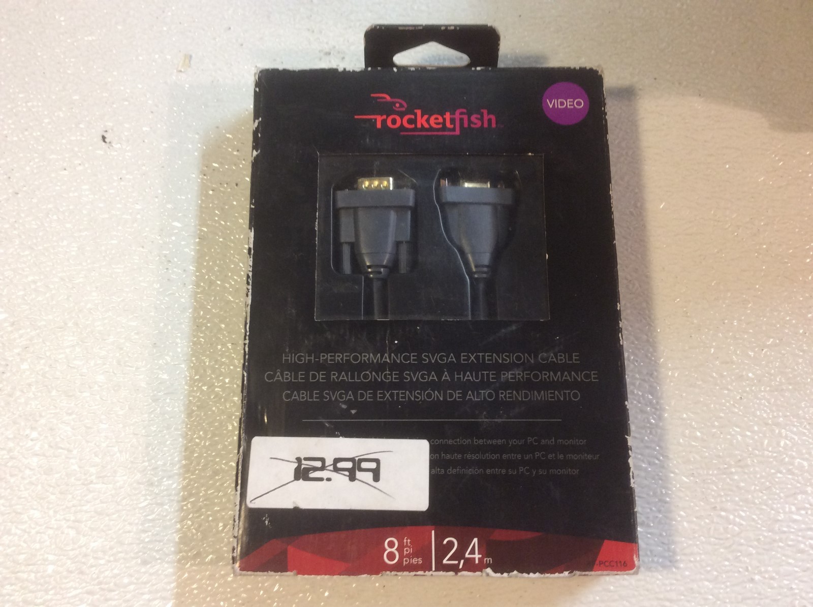 Rocketfish - 8' High-Performance SVGA Extension Cable - Multi Model: RF-PCC116