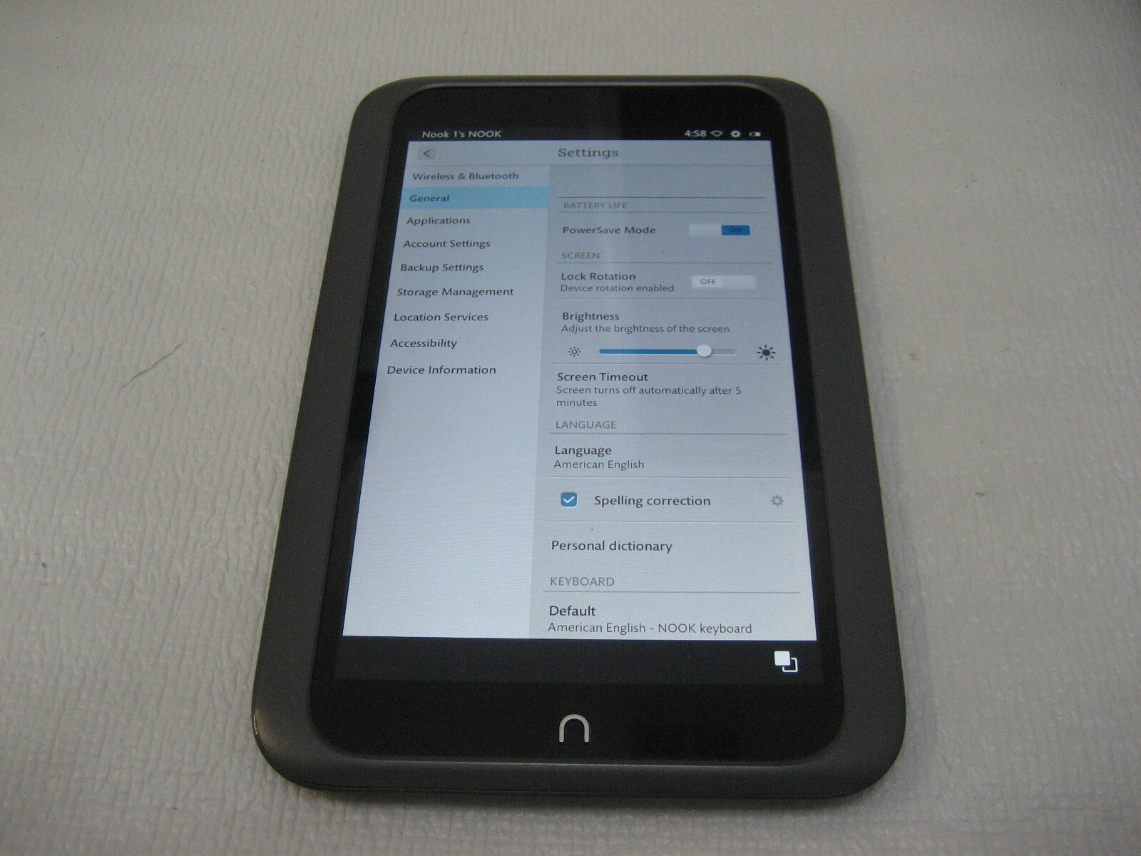 Barnes & Noble Nook HD 7in BNTV400 Tablet - Gray or White