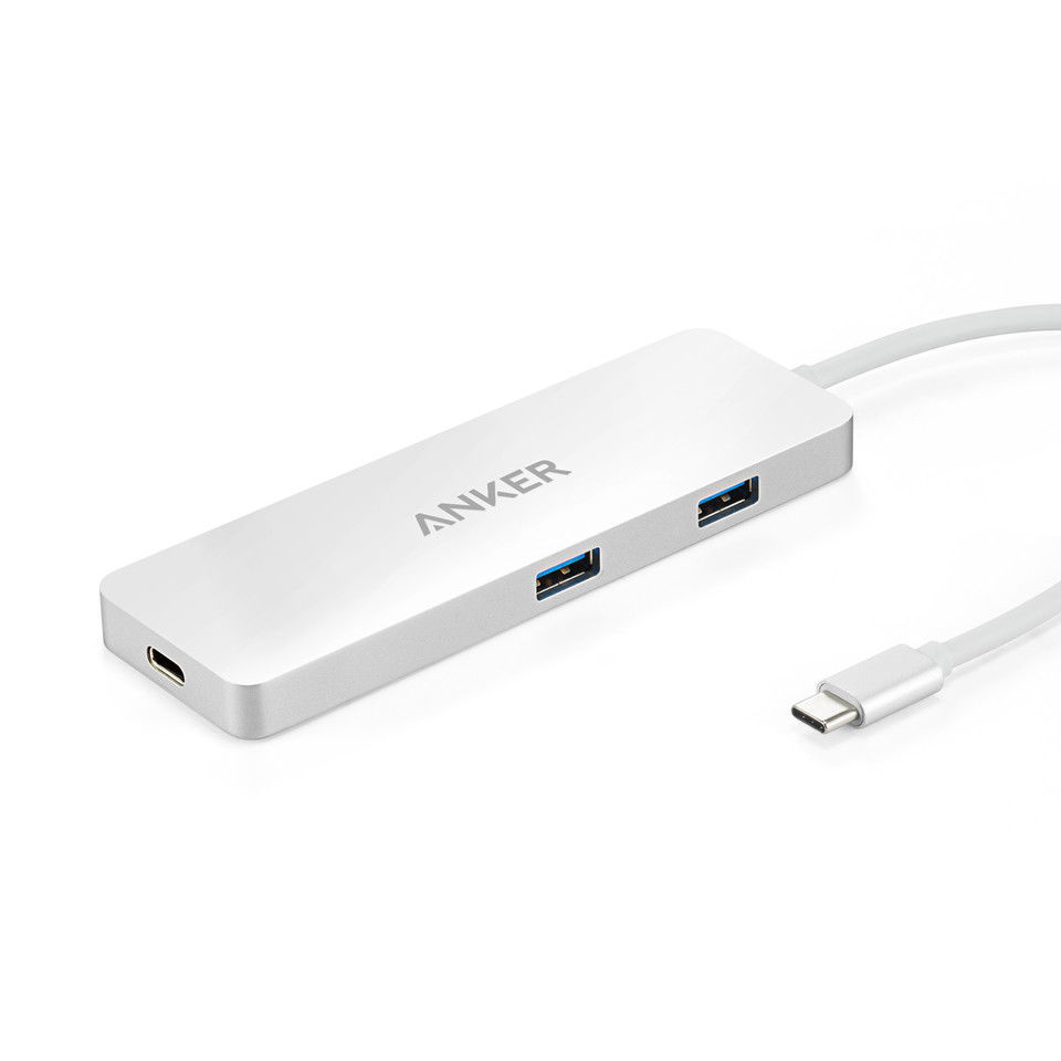 Anker A8342 Premium USB-C 4 Port Portable Data Hub w/HDMI and Power Delivery NOB