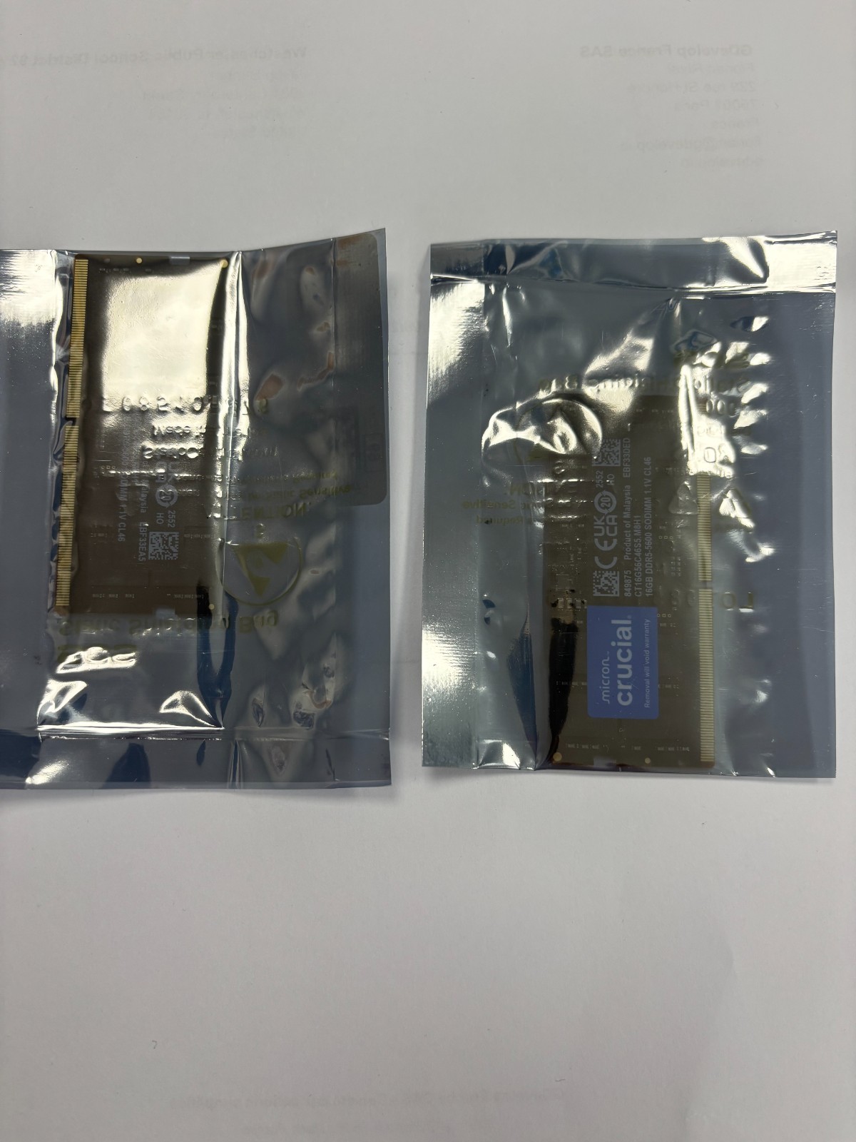 Crucial 32GB (2 x 16GB) DDR5-5600 SO-DIMM CT16G56C46S5 Sealed New
