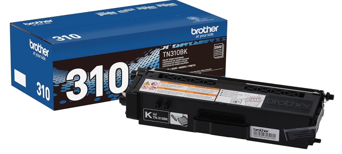 Brother TN310BK Black Toner Genuine OEM Standard Yield 2500 Pages New