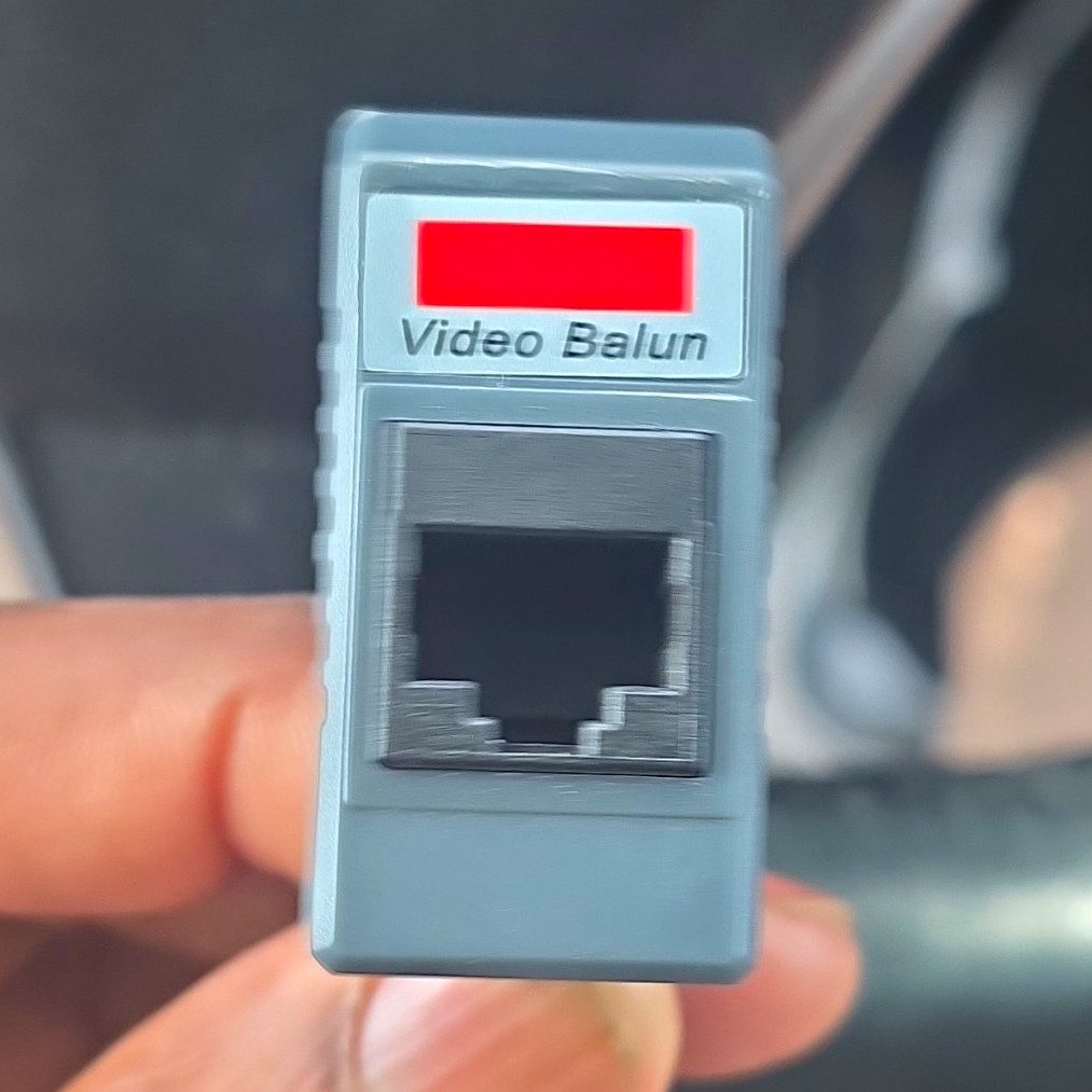 Video Balun Adapter BNC Female to RJ-45, Gray, Universal Compatible RJ45
