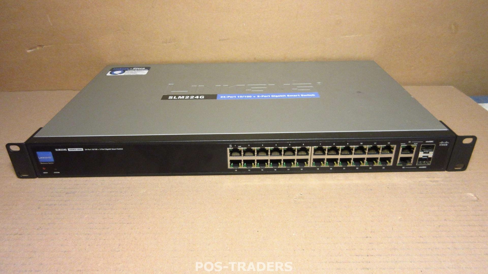 Cisco SLM224G 24-Port 10/100 Smart Switch 24x 10/100 2x Mini GBIC Small Business
