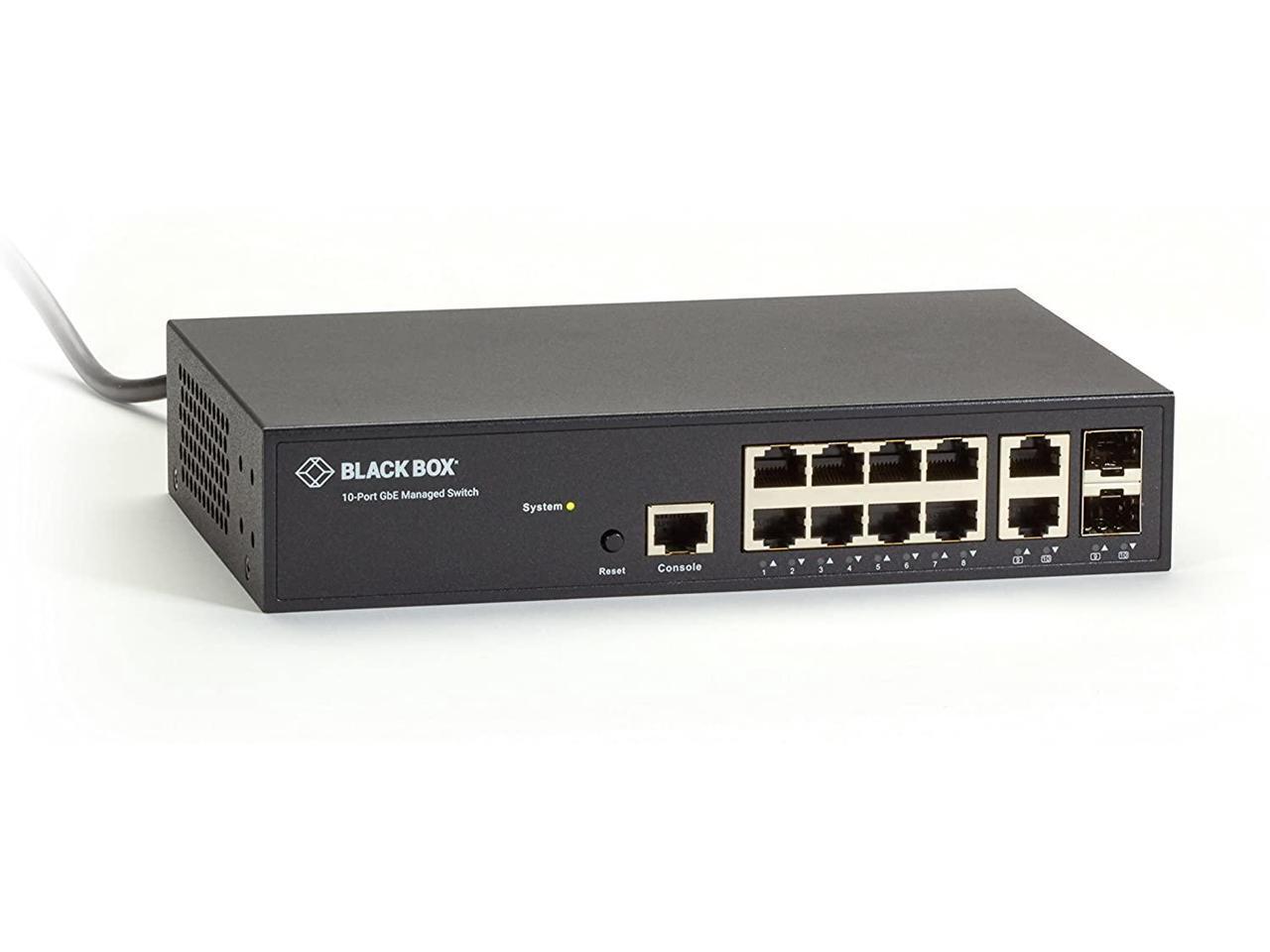 Black Box Gigabit Managed Ethernet Switch - 10-Ports