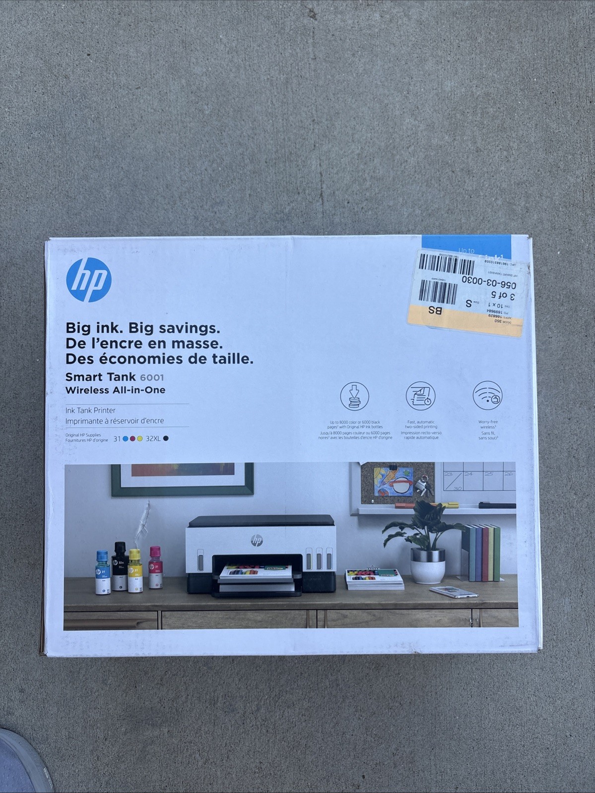 HP Smart Tank 6001 Color Inkjet All-In-One Printer