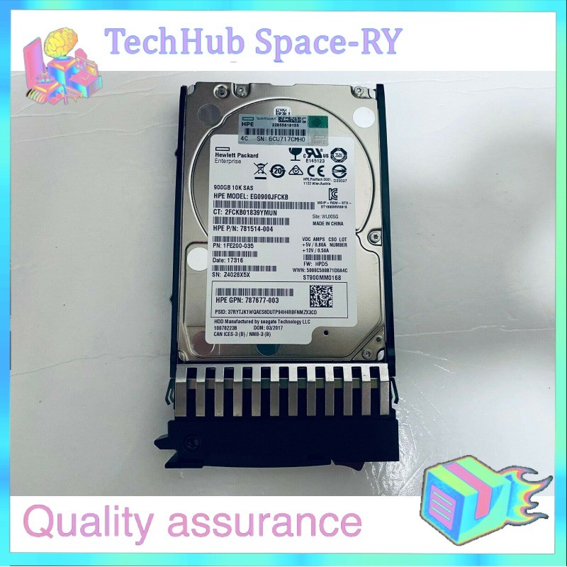HP J9F47A 787647-001 900GB SAS 10K 2.5in 12Gbps MSA SFF ENT HDD Hard Drive