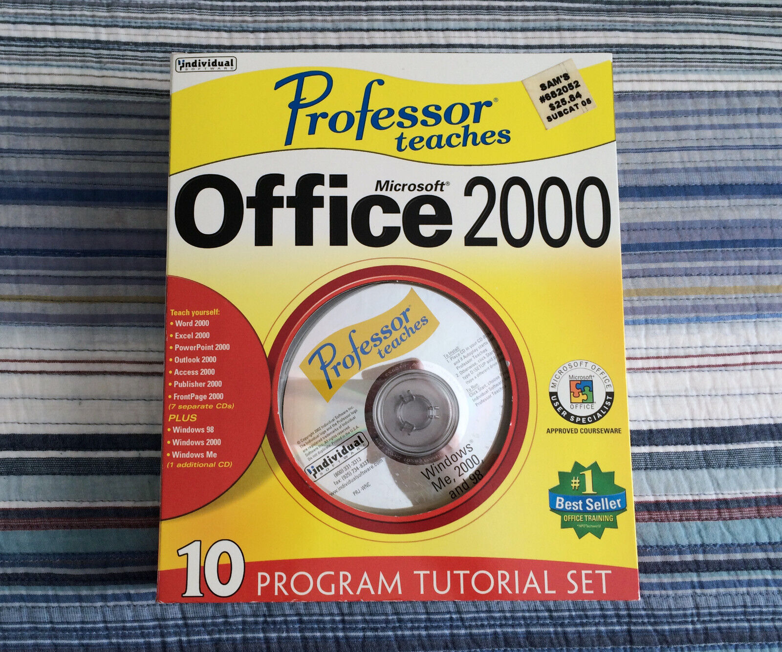 Professor Teaches Microsoft Office 2000 Windows 98 ME Individual Software CD Box