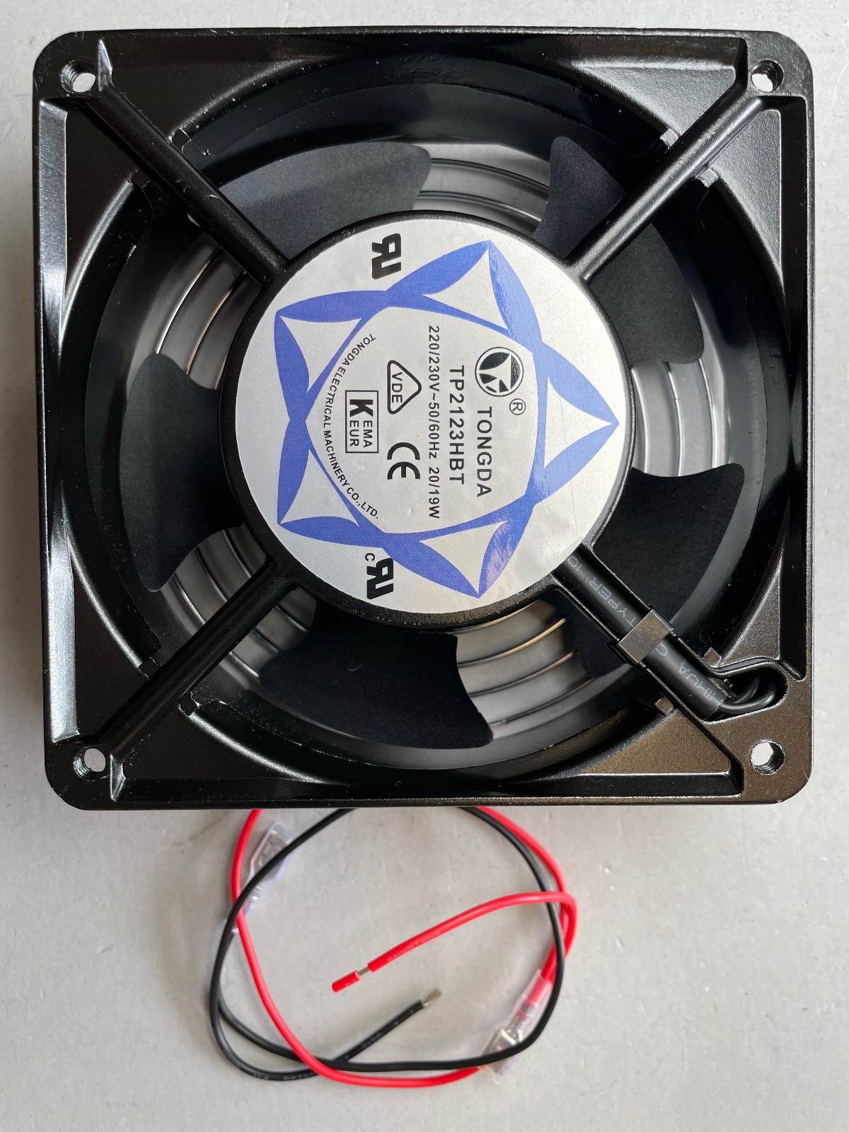 Wathai EC Industrial Case Fan 120mm x 38mm Ball Bearing 116 CFM AC 110V 115V ...