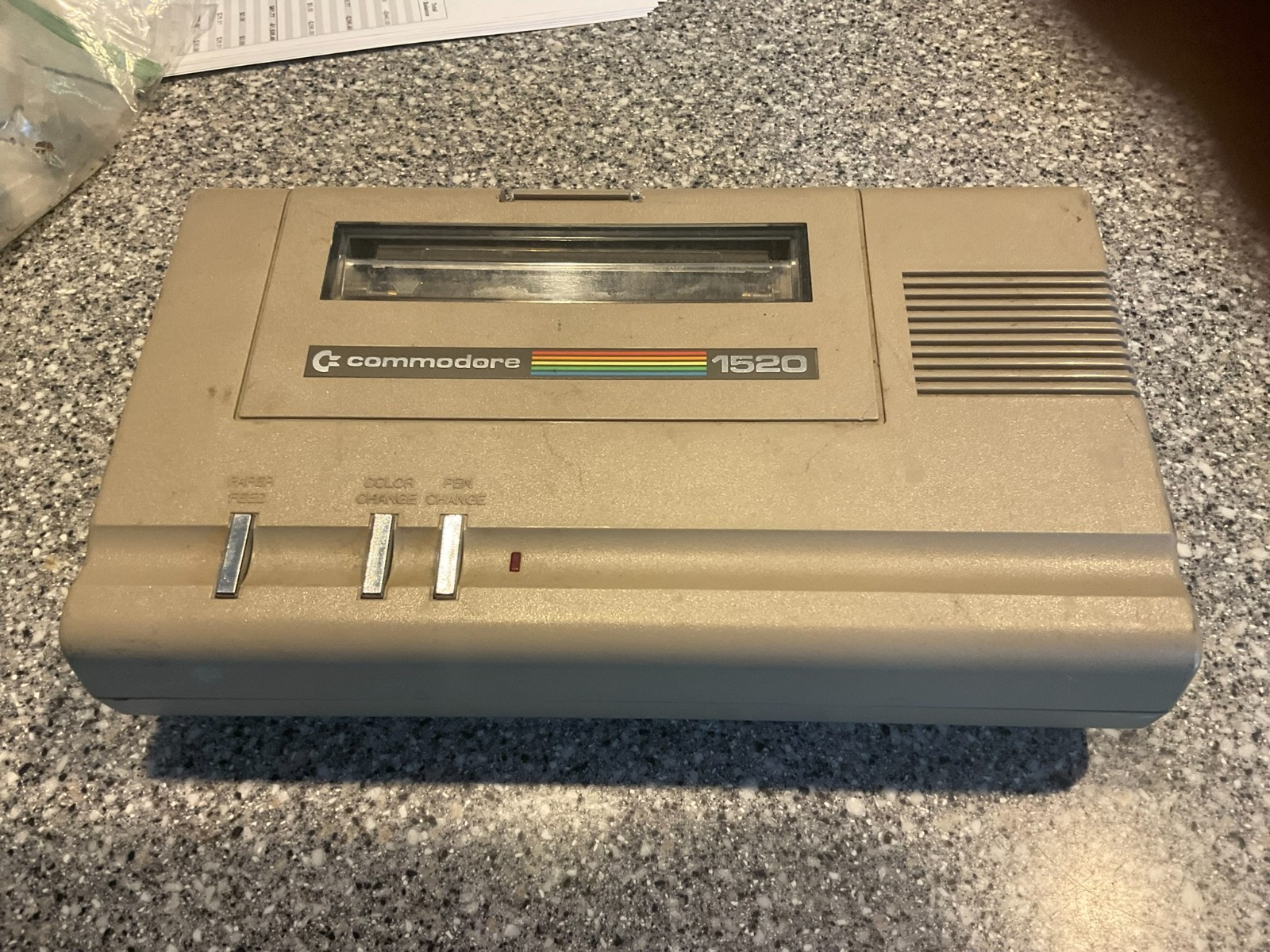 Commodore 1520 Printer  in nice condition Tested to power on
