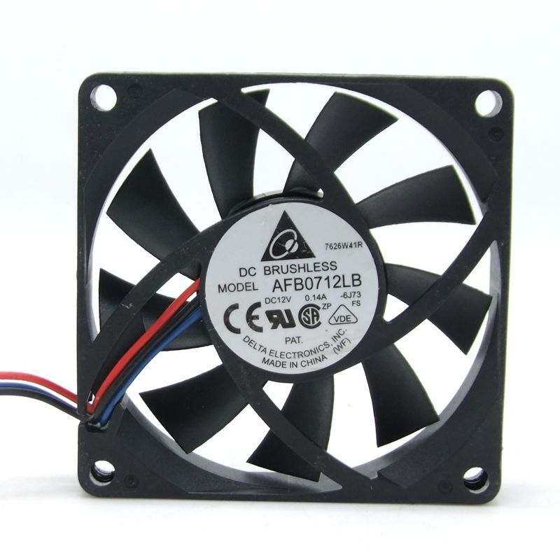 Delta AFB0712LB 12V 0.14A 7015 7CM 3-line computer CPU cooling ball fan