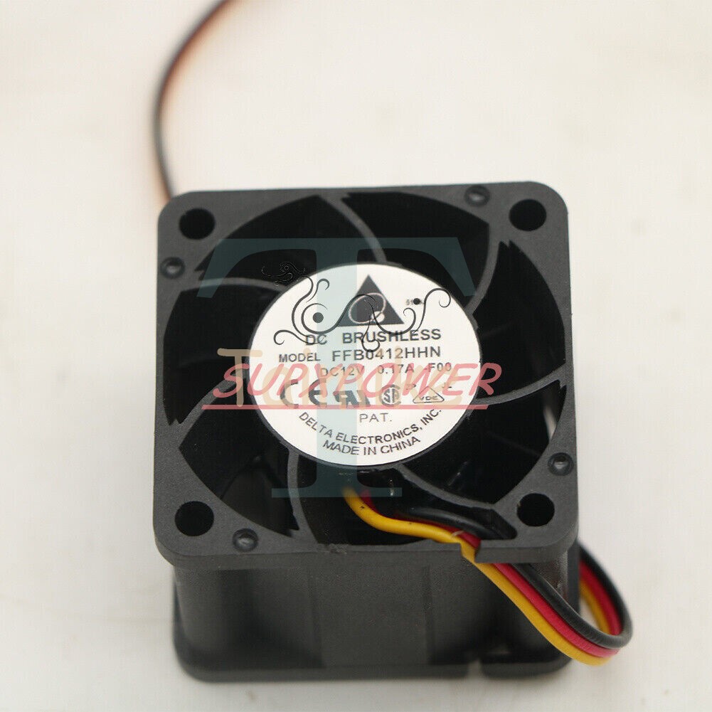 Cooling fan FFB0412HHN-F00 for DeltaTwo Ball Bearing 3Pin 0.17A 12V 40*40*28mm /