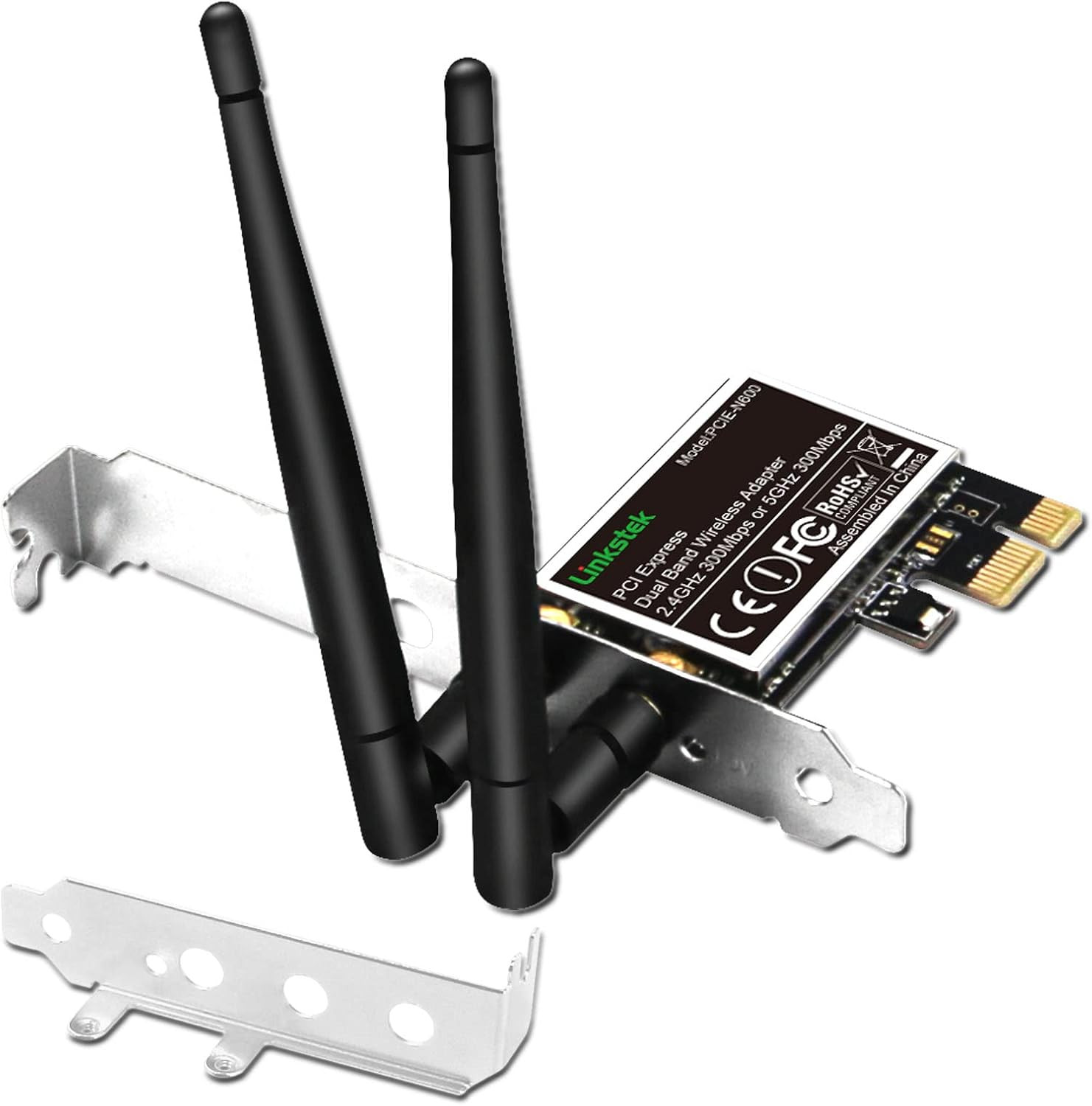 PCIE-N600 Wireless N 600Mbps (2.4Ghz 300Mbps and 5Ghz 300Mbps) PCIE Wifi
