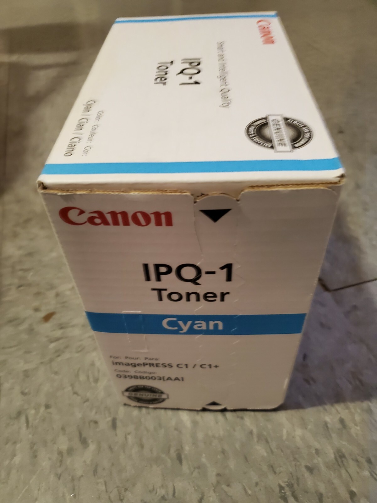 Genuine canon IPQ 1 Cyan Toner 0398B003AA imagePRESS C1 C1+ OEM