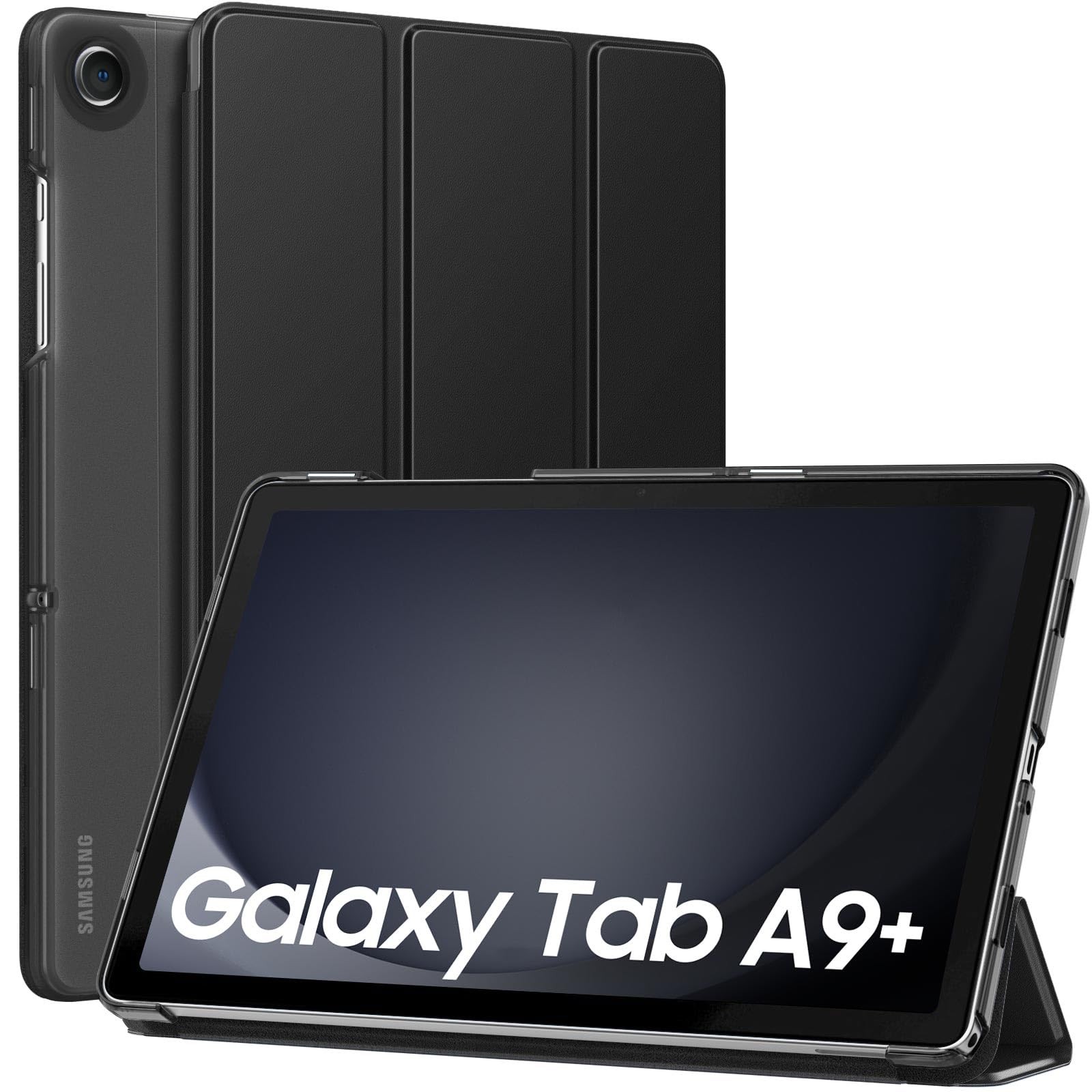 MoKo Case for Galaxy Tab A9+/A9 Plus 11 inch 2023, Slim Stand Black 
