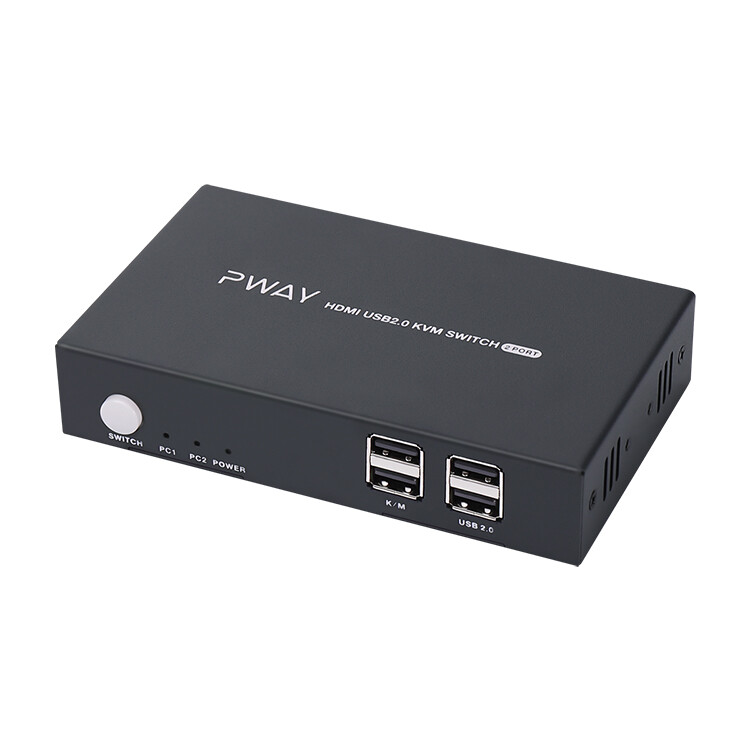 Pway PW-S7201H HDMI KVM Switch 4K Resolution 2 IN 1 OUT HDMI+ KVM SWITCH