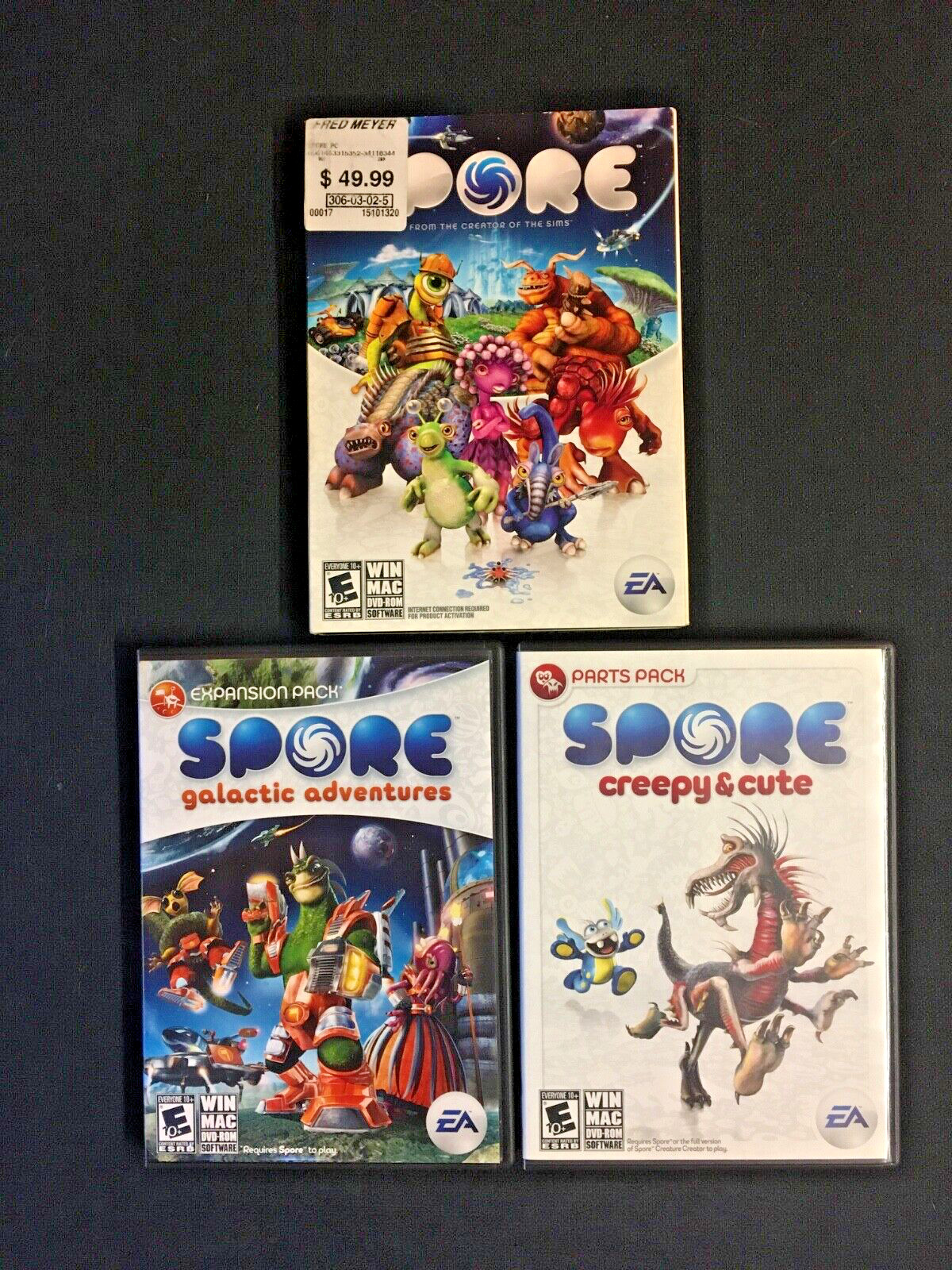 Spore 3 Pack - Win/Mac - DVD-ROM - Spore - Galactic Adventure - Creepy & Cute