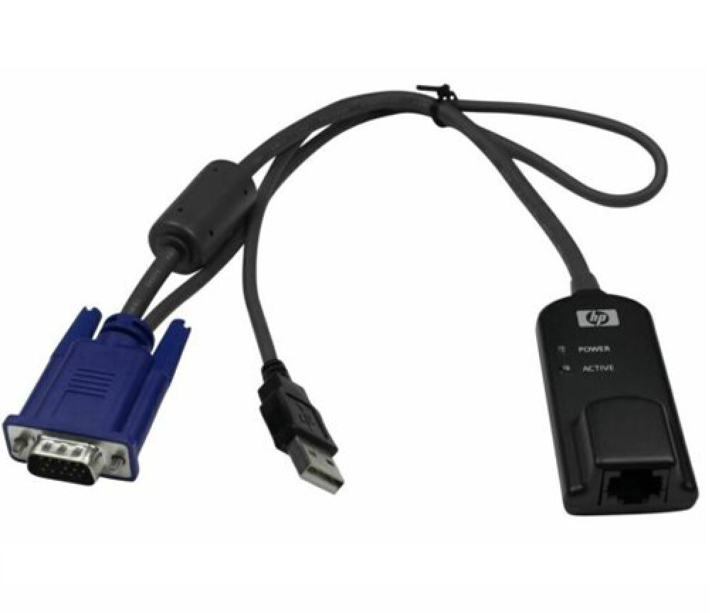 HP AF623A 580648-001 Virtual Media USB VGA KVM Switch Module Cable