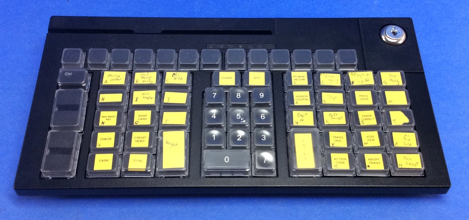 IBM / Toshiba - 67 Key Black Modular Keyboard w/MSR & Lock P/N: 3AA02286400
