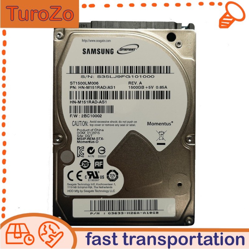 Samsung Spinpoint M9T, ST1500LM006 TB 5400 RPM 2.5" Internal HDD Hard Drive New