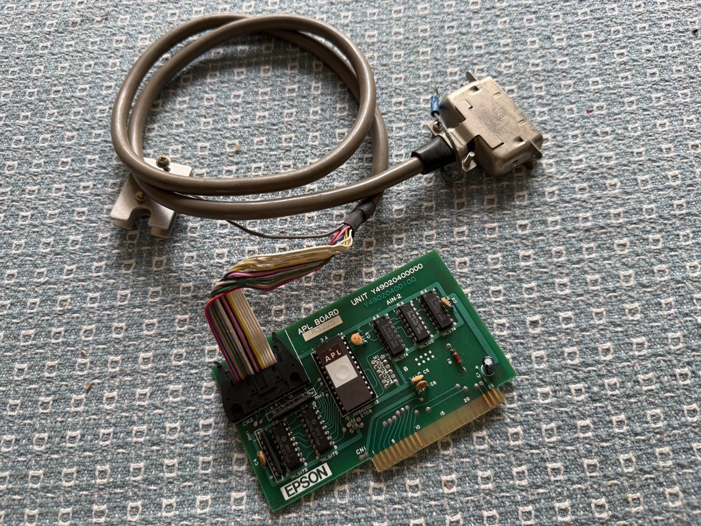 EPSON APL  BOARD Parallel Printer  Interface Controller Card w/cable