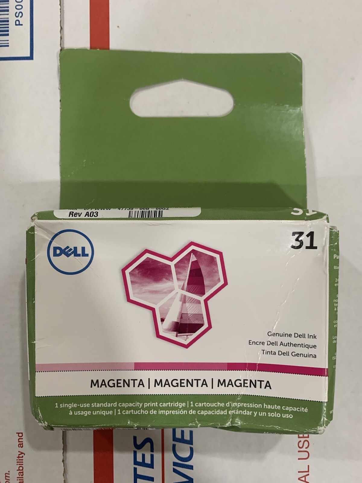 Dell series 31 ink, magenta, for V525w or V725w printers
