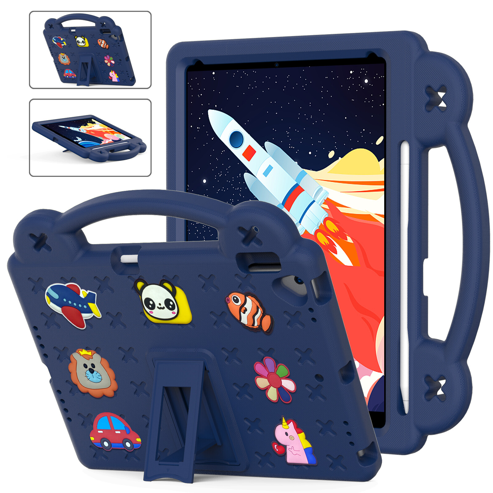 Kids Cartoon Stand Case For iPad Mini 1st 2nd 3rd 4th 5th 6th 7th Gen 7.9" 8.3"