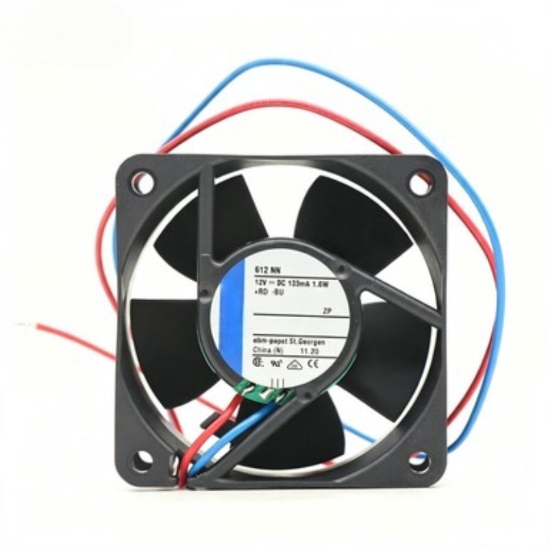 Ebmpapst 612NN Axial Fan DC 12V 133mA 1.6W 40m3/h 5000RPM 60*60*25MM Cooling Fan