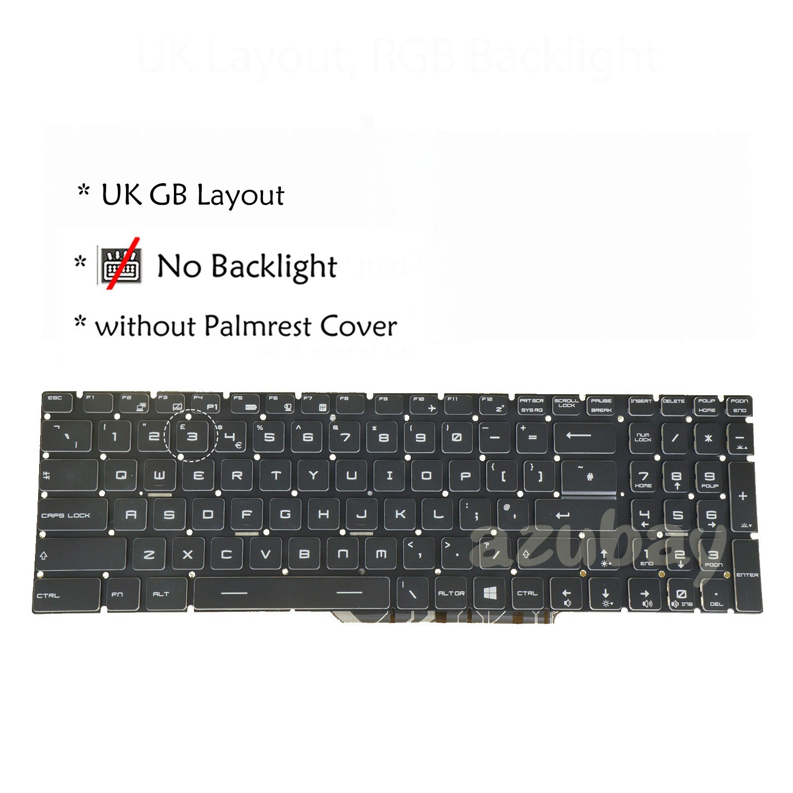 Laptop Keyboard for MSI V143422DK1 US UK GR FR NE KR IT SP LA RU HB CA PO