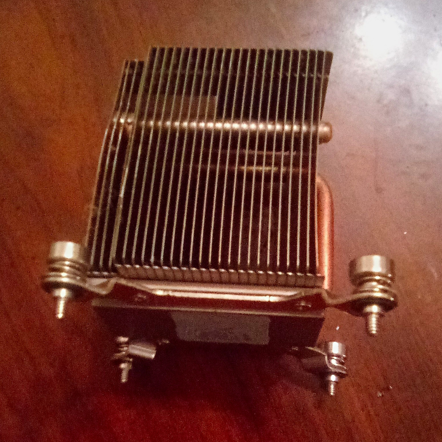CPU Heatsink Aluminum/Copper w Copper Heat Pipe & Mounting Hardware Silver