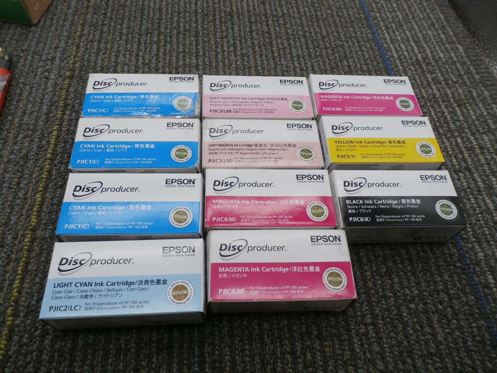 11Pack New Epson PJIC1 x3 PJIC2 x1 PJIC3 x2 PJIC4 x3 PJIC5 x1  PJIC6 x1 EXPIRED